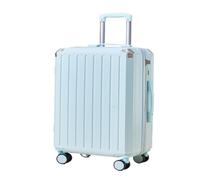 DWZXL Valigia Valigia trolley elegante e semplice, scatola for password color caramello, valigia robusta e durevole for studenti Valigie(Blue)