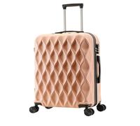 DWZXL Valigia Valigie da uomo e da donna, cassette delle password, valigette for trolley for il commercio estero all'estero, valigie con rotelle Valigie(Pink,22)