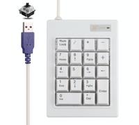 DX-18b 18-Keys USB Meccanico meccanico meccanico mini tastiera numerica (bianco)