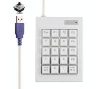 DX-20A 20-Keys USB cablato meccanico meccanico mini tastiera numerica (bianco)