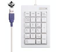 DX-21A 21-Keys USB Cablato meccanico meccanico mini tastiera numerica (bianco)
