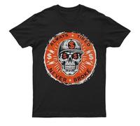 dx45EETY Always Tired Never Broke Skull T-Shirt