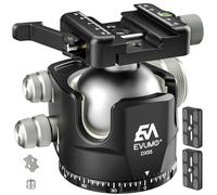 DX55-P - Supporto a testa sferica, 55 mm, a basso profilo, con leva di blocco Picatinny Arca, morsetto svizzero, testa panoramica CNC per fotocamera, carico massimo 88lbs/40kg