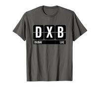 DXB Dubai Emirati Arabi Viaggi Codice Aeroporto Paese Souvenir Maglietta