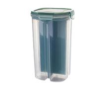 Dxcaicc Barattoli per Alimenti con Scomparti da Cucina 4 Griglie, contenitori per Alimenti sigillati con coperchi,contenitori per Alimenti in PP,barattoli ermetici per Cereali, Farina,Blu,3L