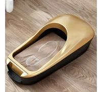Dxcaicc Dispenser Copriscarpe con Copriscarpe in plastica USA e Getta da 600 Pezzi, Copriscarpe Automatici Durevoli, Dispenser Copriscarpe Antiscivolo per Interni,d'oro
