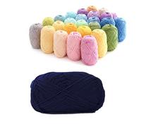 Dxcaicc Filato di Cotone Morbido A 4 Capi, Adatto Ai Principianti, per Uncinetto E Maglieria, Confezione da 1, Scegli tra 67 Opzioni di Colore,#21