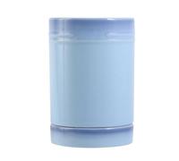 Dxcaicc Portautensili da Cucina in Ceramica per bancone della Cucina, Organizer per riporre Stabile con Pittura Gradiente con Vassoio di Scarico, Supporto in Ceramica di Grande capacità,Blu