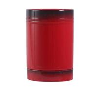 Dxcaicc Portautensili da Cucina in Ceramica per bancone della Cucina, Organizer per riporre Stabile con Pittura Gradiente con Vassoio di Scarico, Supporto in Ceramica di Grande capacità,Rosso