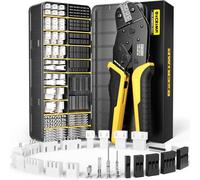 DxCRIMP Pinze a Crimpare set 23 tipi di JST Connettori, Micro Pinze crimpatrice 0,03-0,5mm², Con D upont 2.54mm connettori, Connettori JST-XH 2,5mm, Per serie D upont,JST(XH/SM/SYP), Molex, AMP