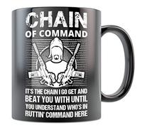 Dxcvbrds Firefly Serenity Jayne Cobb Mug - Chain of Command Mug - Tazza in ceramica nera da 325 ml