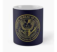 Dxcvbrds Nuova tazza per videogiochi con logo Federal Control Bureau Remedy 2019, da 325 ml, realizzata in ceramica di marmo