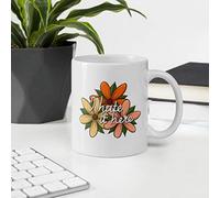 Dxcvbrds Tazza divertente con scritta "I Hate It Here Pretty Flower", per ufficio, scuola, cucina, sala da pranzo, 325 ml