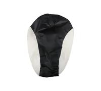 DXDQS Coprisedile per Moto E Scooter in Similpelle Antiscivolo Impermeabile per Yamaha BWS100 4VP Parte(Black White)