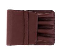 DXEHSEUY Borsa per penna stilografica in pelle PU retrò per 4 penne da uomo regalo A, Caffè, Tigrato, tabby