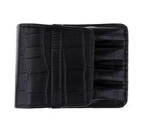 DXEHSEUY Borsa per penna stilografica in pelle PU retrò per 4 penne da uomo regalo A, Nero, coccodrillo, crocodile