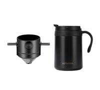 DXEHSEUY Caffettiera Set Palmare Tazza di Caffè per Campeggio Zaino Escursioni