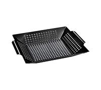 DXEHSEUY Campeggio Grill Topper BBQ Grilling Padelle Antiaderente Barbecue Vassoi con Manici S Non Appiccicoso
