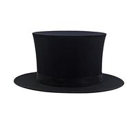 DXEHSEUY Cappello a molla pieghevole Puntelli Mago Costume panno Natale Nero, 14x33.5cm