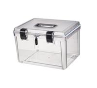 DXEHSEUY Custodia per fotocamera con manico, antipolvere, per accessori per fotocamera digitale, trasparente, 28 cm x 21,2 cm x 19 cm, Con serratura, 32 x 24 x 21,5 cm, 32x24x21.5cm, come descrizione