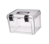 DXEHSEUY Custodia per fotocamera con manico, antipolvere, per accessori per fotocamera digitale, trasparente, 28 cm x 21,2 cm x 19 cm, Senza serratura, 28 x 21,2 x 19 cm, 28x21.2x19cm, come