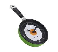 DXEHSEUY Orologio da parete con design a forma di padella, per decorazione della casa, colore: verde
