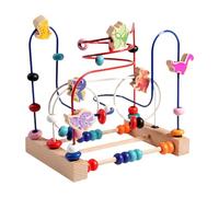 DXEHSEUY Perline Labirinto Giocattoli Percezione Del Colore Dinosauro Perline Labirinto Bambini Bambini Età 0-3 Anni