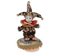 DXEHSEUY Pocerlain - Carillon a forma di clown con triangelo, 15,2 cm, colore: marrone
