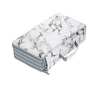 DXEHSEUY Portamatite portatile con 300 scomparti per matite colorate, per studenti e artisti, colore: bianco