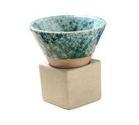 DXEHSEUY Tazza da tè in ceramica da 99,2 g, tazza da caffè per interni ed esterni, da collezione, verde