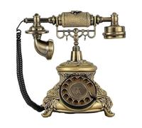 DXEHSEUY Telefono Vintage Rotary Dial Old School Telefono per Hotel Home Office Bar