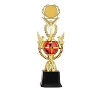 DXEHSEUY Trofeo vincitore della coppa, premio per feste, celebrazioni scolastiche, concorso di discorso, rosso, 34,5 cm