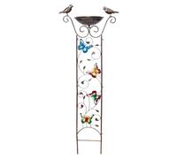 DXEHSEUY Vasca per uccelli con graticcio da giardino, altezza 100 cm, per patio, prato, versatile farfalla
