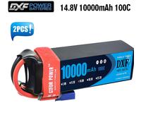 DXF 4S Lipo Batteria 14.8V 10000mAh 100C EC5 XT90 Spina Softcase per RC 1/8 1/10 Auto Camion Carro Armato Modelli RC XXMAX 8S Arrama 8S