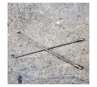 Dxhntskxo 36 raggi e nippli per bici elettrica da 12 G, raggi a J in acciaio inox 304 da 2,6 mm, per bici elettrica, kit di raggi di ricambio per ruote argentate (lunghezza 150 mm)