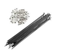 Dxhntskxo 36 raggi e nippli per bicicletta in acciaio inox 14G, 170-290 mm, raggi universali per ruote da 27,5" e 700C, kit di raggi per bici da strada ad alta resistenza (180 mm)