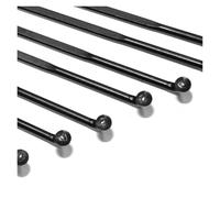 Dxhntskxo Raggi a lama piatta, modello 1423, 36 pezzi, 14 G, 2,0 mm, in acciaio inox, bassa resistenza al vento, per bici da strada e ruote (302 mm)