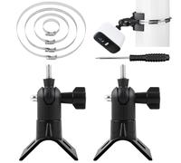 DXiongW 2 Pezzi Supporto per Telecamera Eufy 2/2C/2C Pro/3/3C/E Arlo Pro 2/3/4 Ultra 2 Regolabile Supporto di Montaggio a Parete per Fotocamera con Foro per Vite da 1/4" Staffe da Palo Esterno Nero