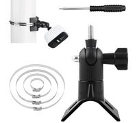 DXiongW Supporto per Telecamera per Eufy 2/2C/2C Pro/3/3C/E Arlo Pro 2/3/4 Ultra 2 e altri Modelli con Foro per Vite da 1/4" Supporto di a Parete Regolabile Staffe di Montaggio a Palo per EufyCam Nero