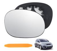 DXiongW Vetro a Specchio Sostituzione per Citroen C3 02-10 C2 03-09 Pluriel XSARA Picasso Peugeot 206 1007 Destro Vetro Specchietto Retrovisore Esterno Riscaldabile Asferico Lente di Retromarcia
