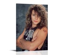 DXLFHG Bon Jovi - Poster moderno impermeabile da parete, decorazione unica per la casa, ottimo ricordo per anniversari e compleanni, stile cornice, 40 x 60 cm