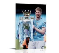 DXLFHG Kevin De Bruyne - Poster moderno impermeabile da parete, decorazione unica per la casa, ottimo ricordo per anniversari e compleanni, stile cornice, 50 x 75 cm