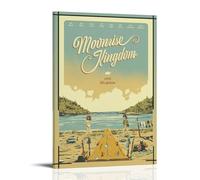 DXLFHG Moonrise Kingdom - Poster moderno impermeabile da parete, decorazione unica per la casa, ottimo ricordo per anniversari e compleanni, stile cornice, 60 x 90 cm