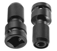 DXLing 2 Pezzi Adattatori Quadrello da 1/2” a Esagonale da 1/4” Adattatore a Sgancio Rapido Adattatori per Mandrino a Sgancio Rapido Adattatore Femmina A Stelo Esagonale Con Convertitore