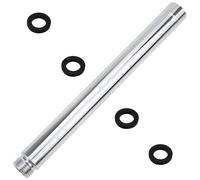 DXLing 22.5cm Prolunga per Braccio Doccia in Acciaio Inossidabile Finitura Cromata Pollici in Argento Tubo per Braccio di Prolunga per Soffione Doccia Tubo in Tondo per Accessori da Bagno