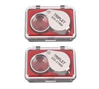 Dxoniislh 2X Portable 30X Potenza 21mm Gioielleria Magnifier Gold Eye Loupe Gioielleria Magnifying Glass con Scatola Squisita