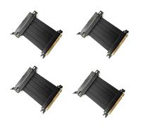 Dxoniislh 4X PCI-E 4.0 16X Scheda Grafica Prolunga Cavo Adattatore Scheda Espansione Porta 180 Gradi 10CM Cavo