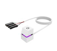 Dxoniislh Computer Desktop Interruttore Luci LED Colorate Scheda Madre PC Avvio Esterno Pulsante On/Off Cavo di Estensione per Office B