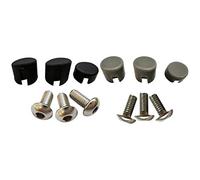 Dxoniislh Set di 2 tappi a vite per parafango posteriore per scooter elettrico M365 (nero e grigio)