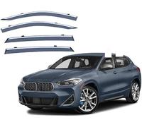 DXQxue Deflettori d'Aria Antiturbo per BMW X2 F39 2018, Set di Antivento Antipioggia Fume' Oscurati Antipioggia